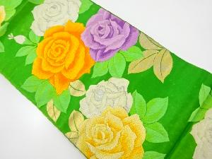 アンティーク　薔薇模様織り出し袋帯（材料）